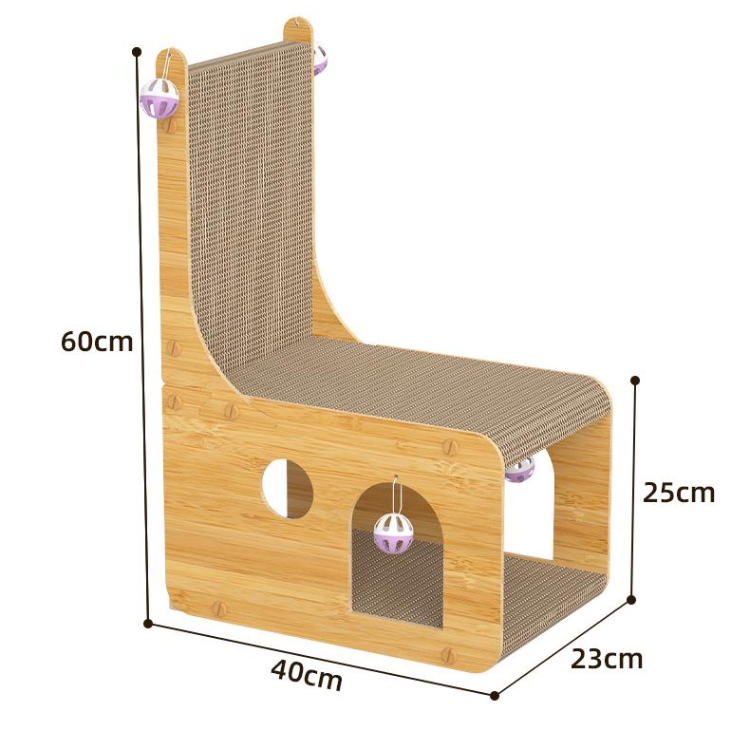 L-shaped Cat House Scratching Board