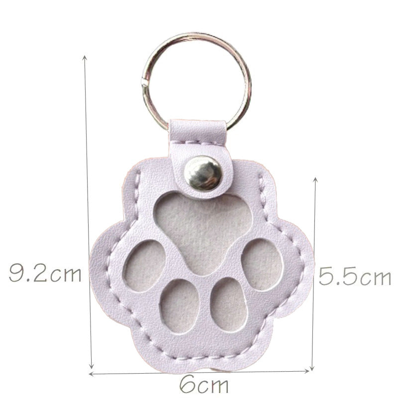Pet Hair Keepsake Keychain | Leather Fur Locket for Dogs & Cats