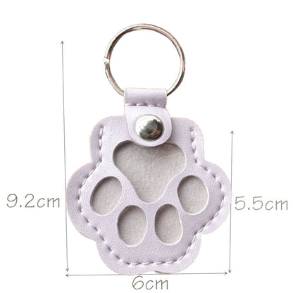 Pet Hair Keepsake Keychain | Leather Fur Locket for Dogs & Cats