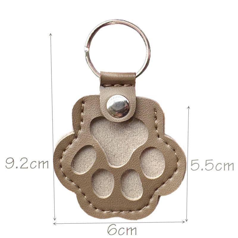 Pet Hair Keepsake Keychain | Leather Fur Locket for Dogs & Cats