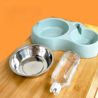 Cat And Dog Feeding Drinking Bowl Set