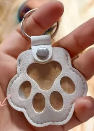 Pet Hair Keepsake Keychain | Leather Fur Locket for Dogs & Cats