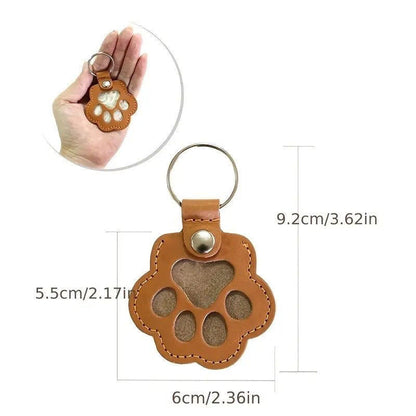 Pet Hair Keepsake Keychain | Leather Fur Locket for Dogs & Cats
