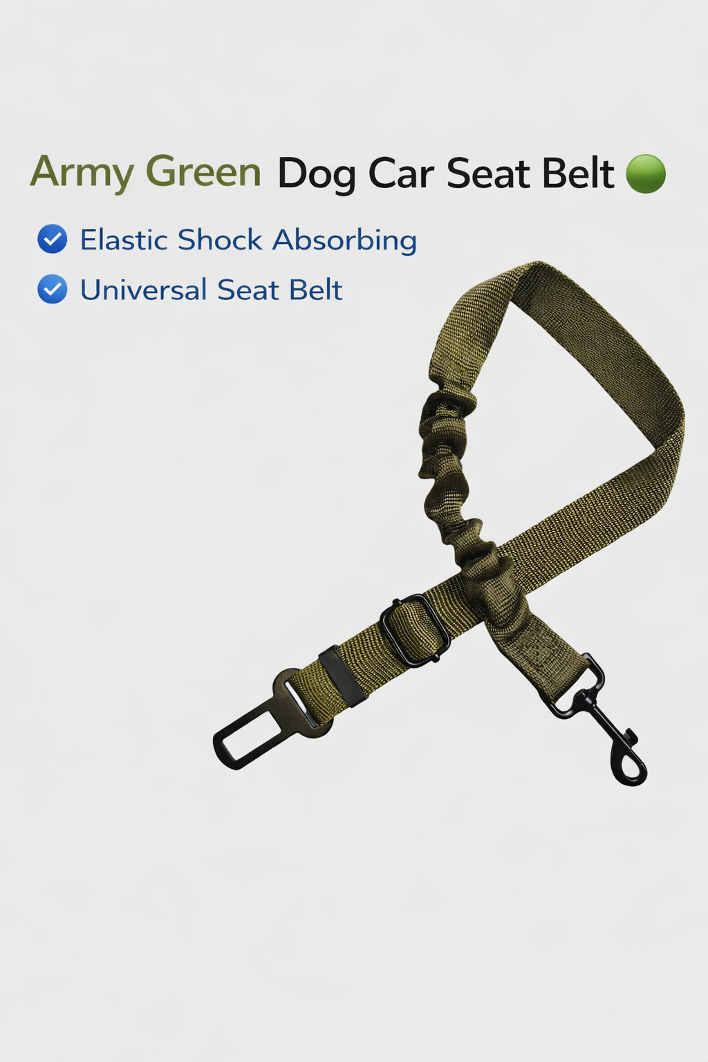 Dog Car Seat Belt – Adjustable & Multi-Functional Safety Leash