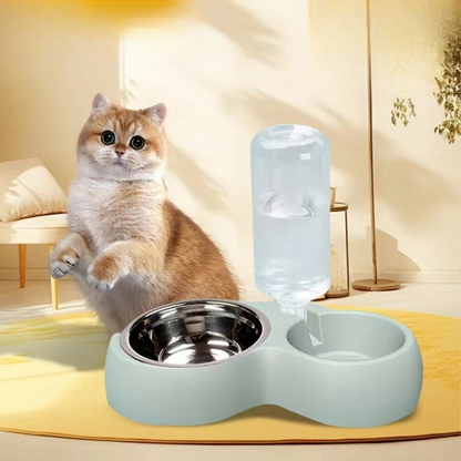 Cat And Dog Feeding Drinking Bowl Set