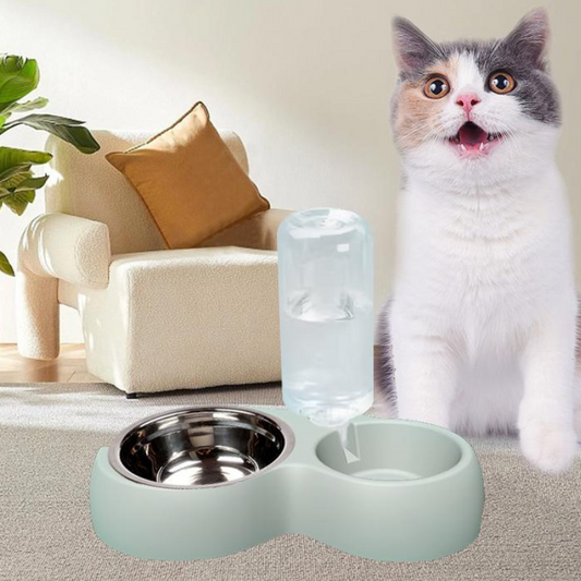 Cat And Dog Feeding Drinking Bowl Set