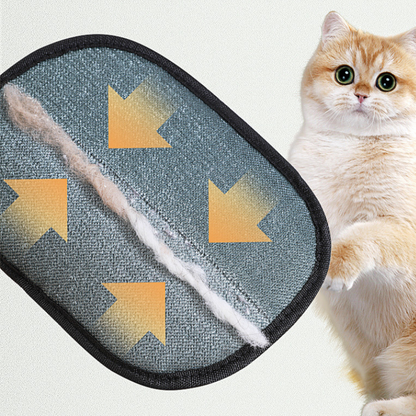 Pet Hair Remover Glove Reusable Cleaning Brush & Fur Scraper