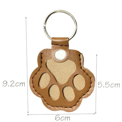 Pet Hair Keepsake Keychain | Leather Fur Locket for Dogs & Cats