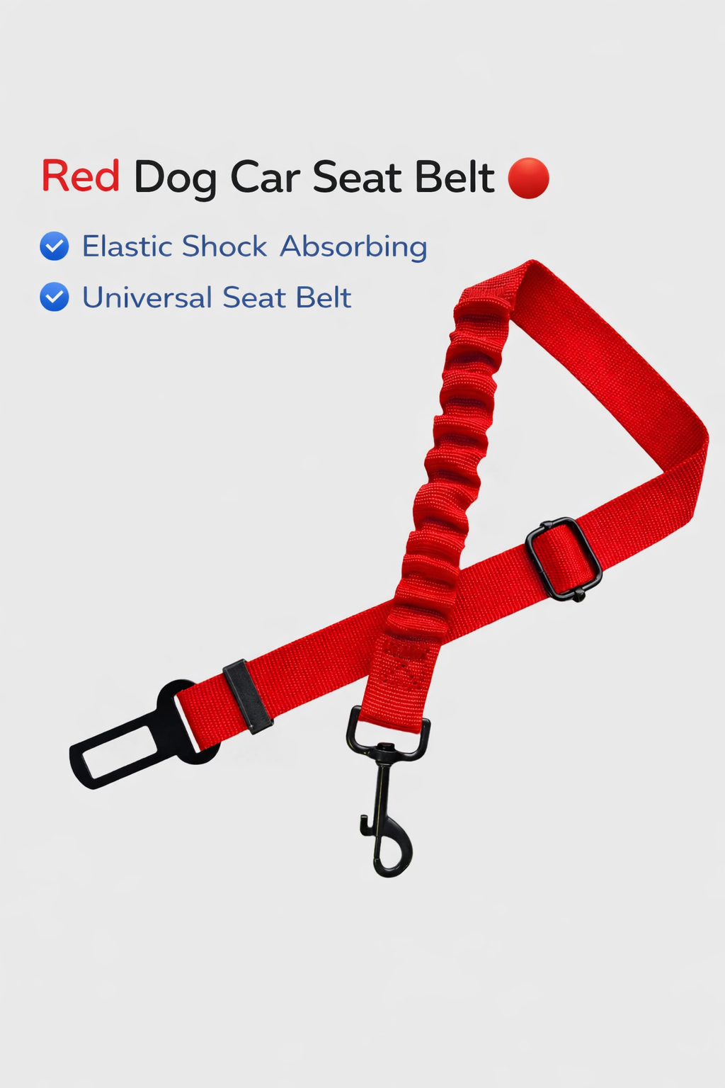 Dog Car Seat Belt – Adjustable & Multi-Functional Safety Leash