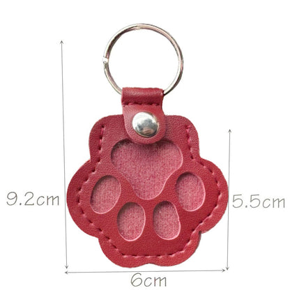 Pet Hair Keepsake Keychain | Leather Fur Locket for Dogs & Cats
