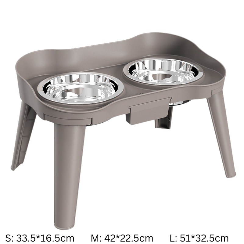 Stainless Steel Dog Bowl With Sturdy Stand