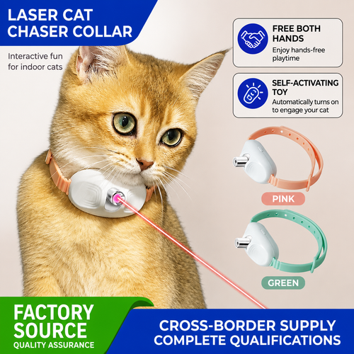 Interactive Laser Cat Collar Toy