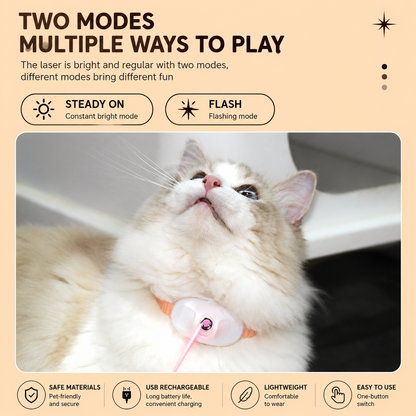 Interactive Laser Cat Collar Toy