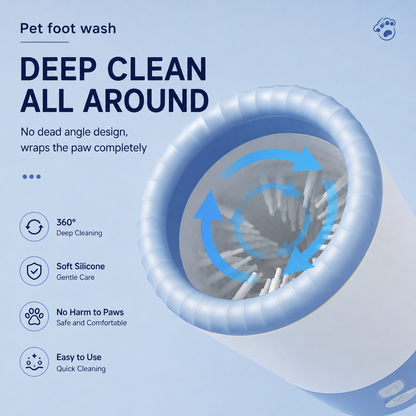 Portable Pet Paw Cleaner & Grooming Cup