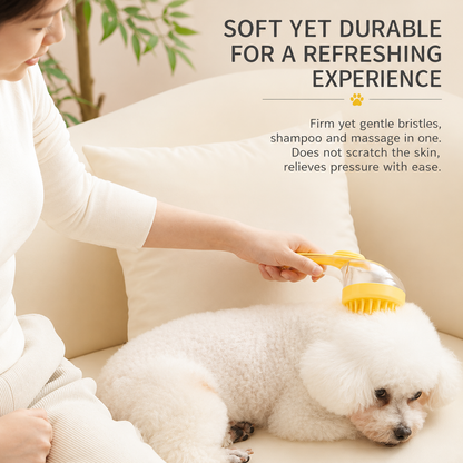 2-in-1 Silicone Pet Bath & Massage Brush