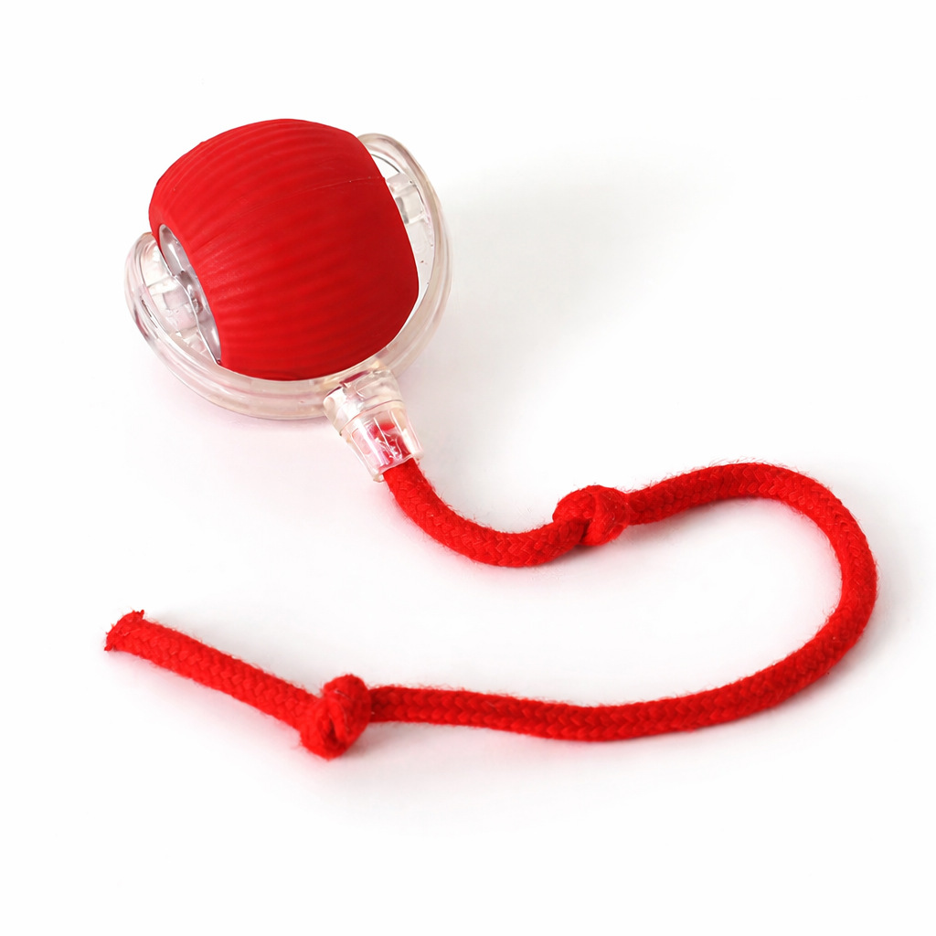 Automatic Interactive Cat Ball Toy with String – Durable & Anti-Bite Pet Toy