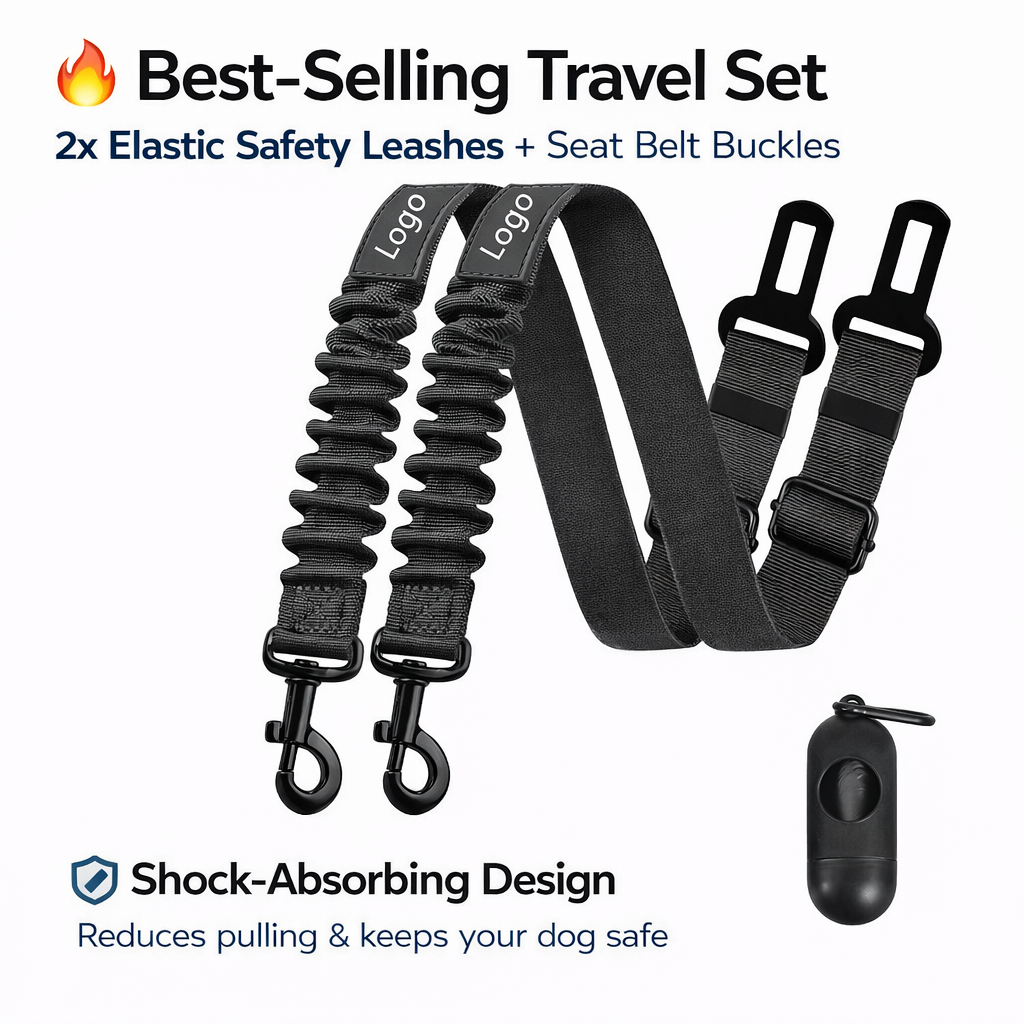 Dog Car Seat Belt – Adjustable & Multi-Functional Safety Leash