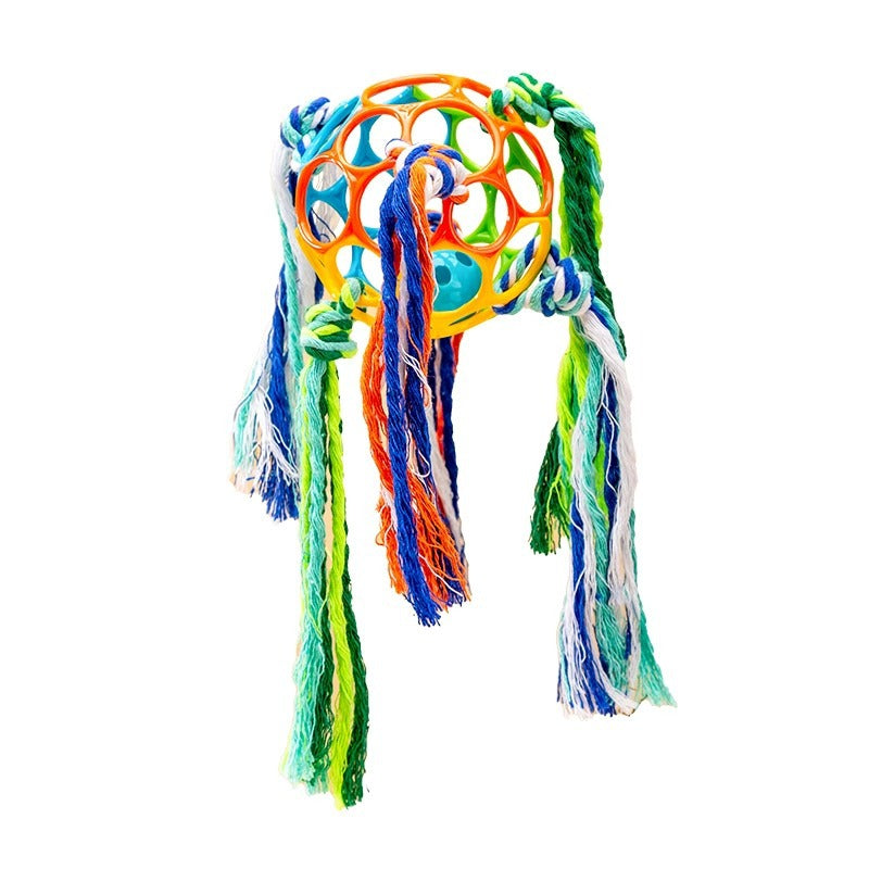 Pet Dog Bell Ball Rope Toys