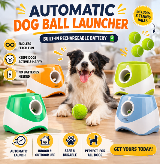 Automatic Dog Ball Launcher Toy