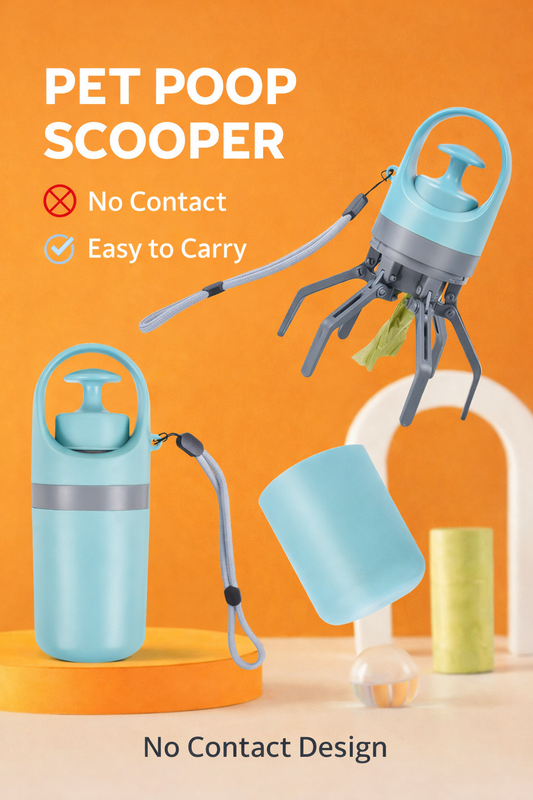 No-Touch Portable Pet Poop Scooper for Dogs