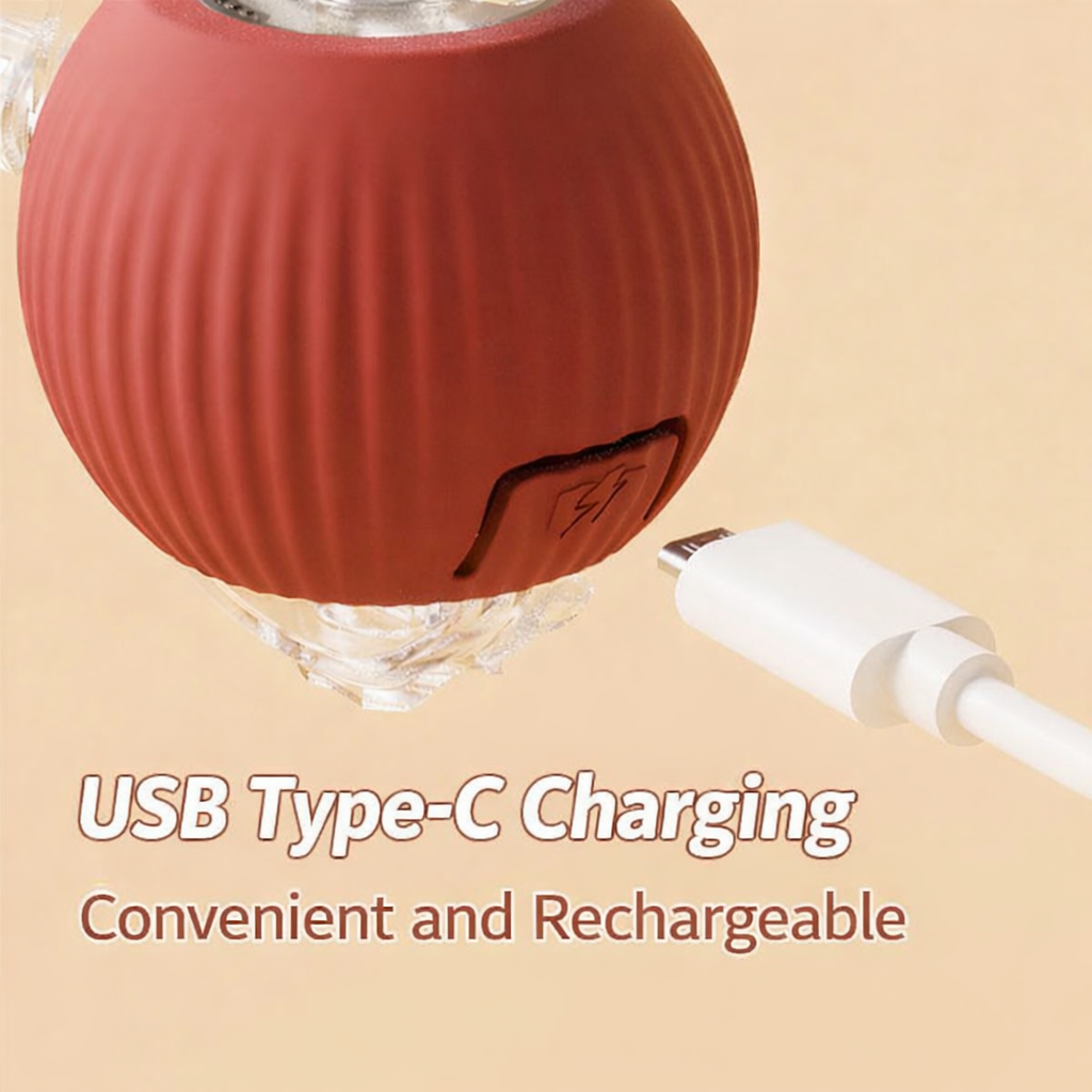 Automatic Interactive Cat Ball Toy with String – Durable & Anti-Bite Pet Toy