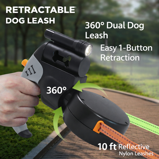 2-in-1 Dog Leash & Chew Toy – Perfect for Outdoor Walks
